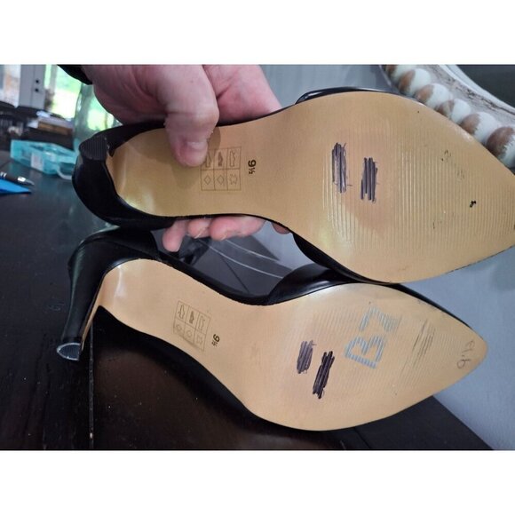 NWOB Dolce Vita Women's Odetta Black Leather Fashion Stiletto Shoes/Sz. 9.5 - Picture 7 of 11